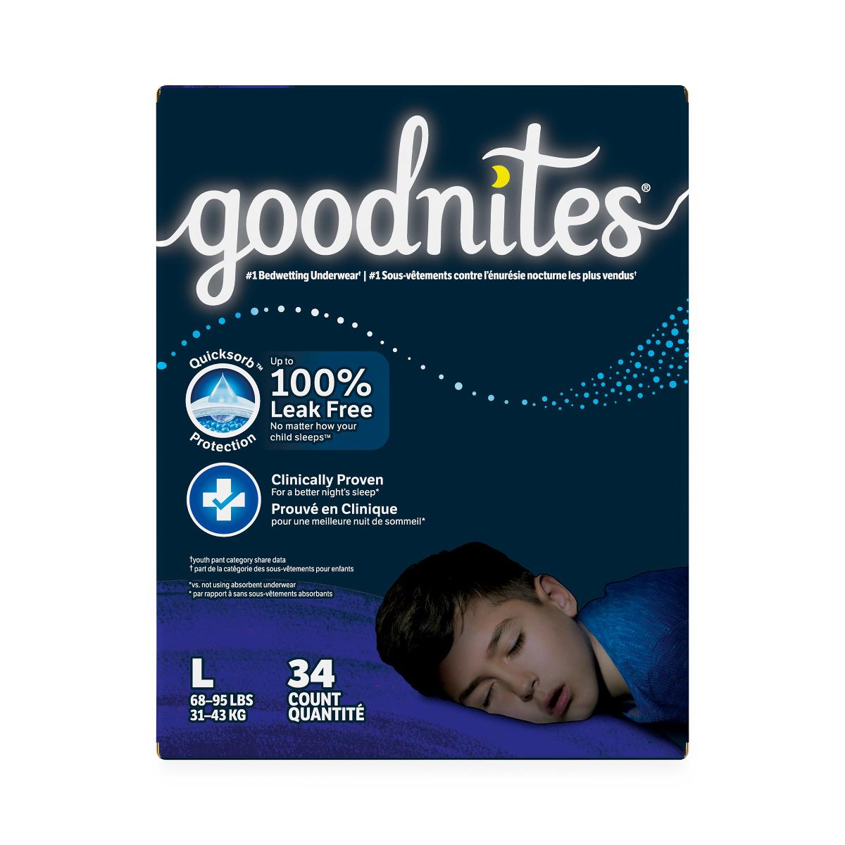 Goodnites Boys' Overnight Bedwetting Underwear - BeHope