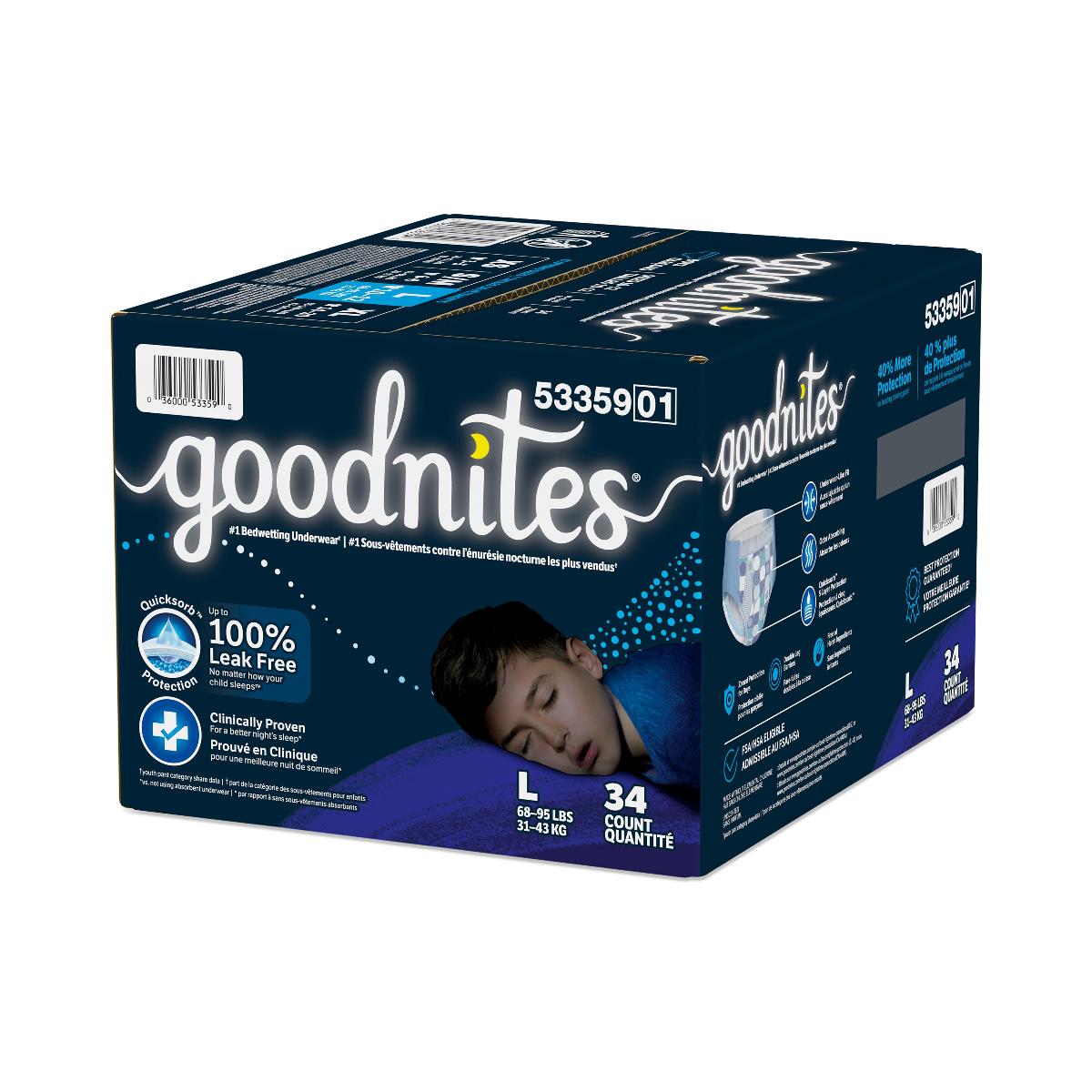 Goodnites Boys' Overnight Bedwetting Underwear - BeHope