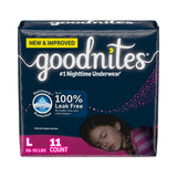Goodnites Girls' Overnight Bedwetting Underwear - BeHope