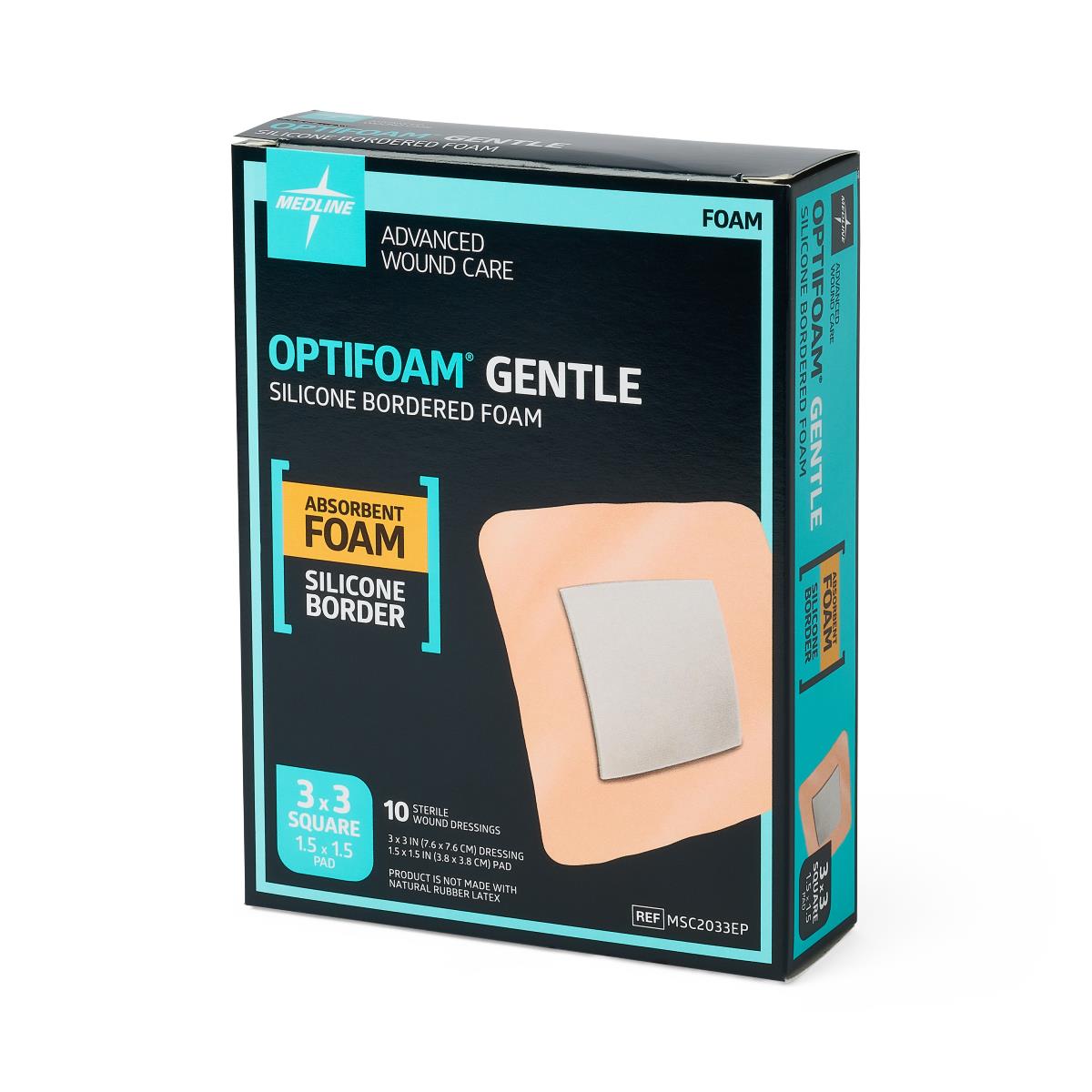 Optifoam Gentle Foam Wound Dressings with Silicone Adhesive Border
