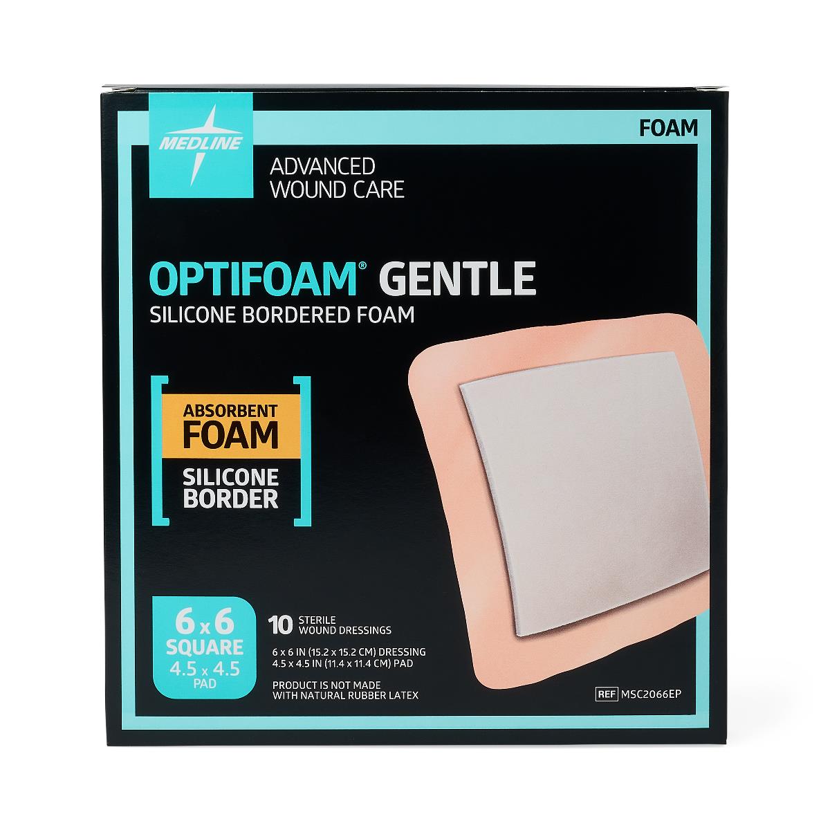 Optifoam Gentle Foam Wound Dressings with Silicone Adhesive Border