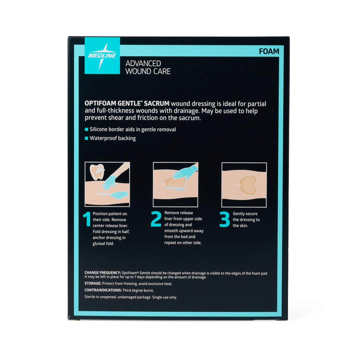 Optifoam Gentle Foam Wound Dressings with Silicone Adhesive Border