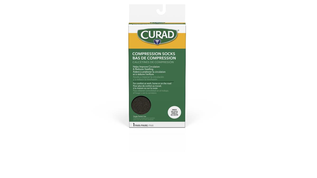 CURAD Knee-High 8-15 mmHg Compression Socks