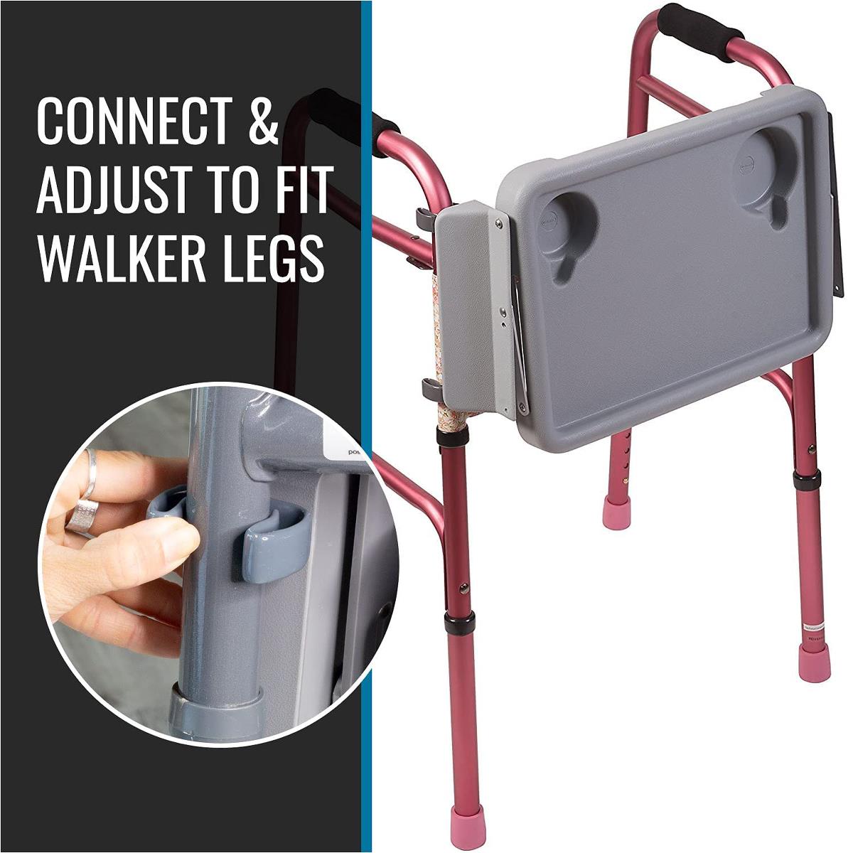 Folding Walker Trays With Cup Holders - BeHope