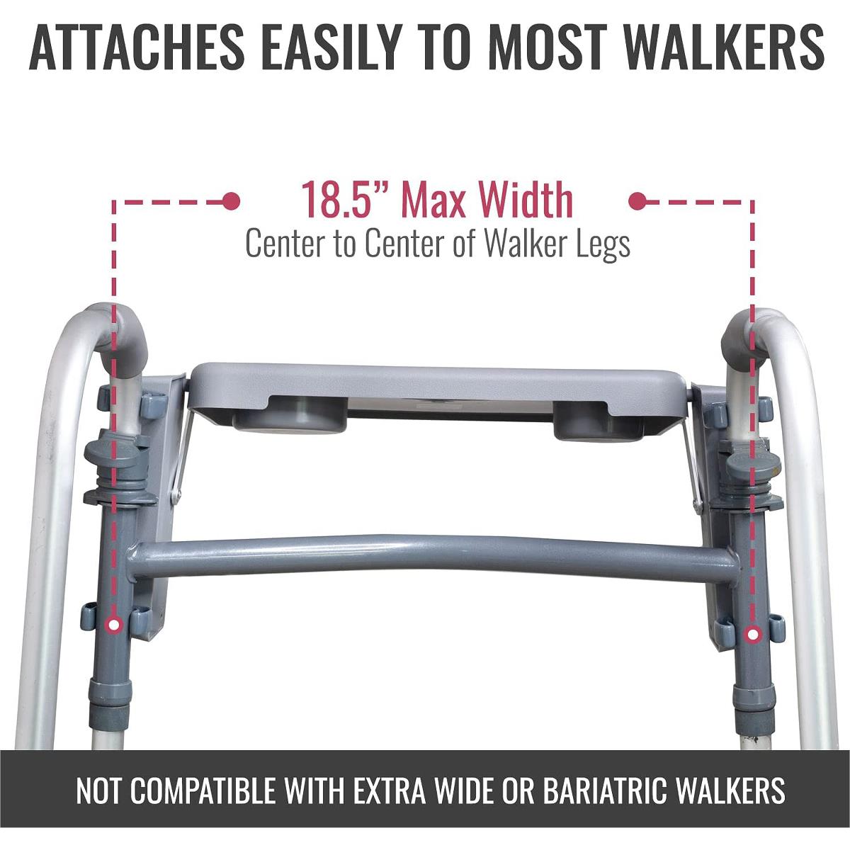 Folding Walker Trays With Cup Holders - BeHope