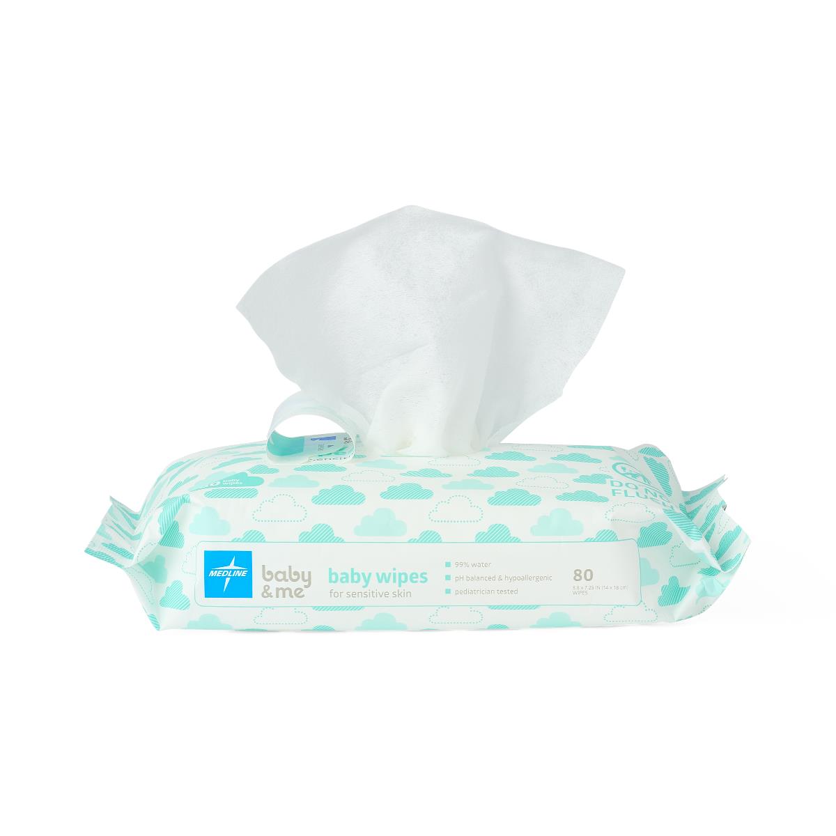 Medline Hypoallergenic Fragrance-Free Baby Wipes