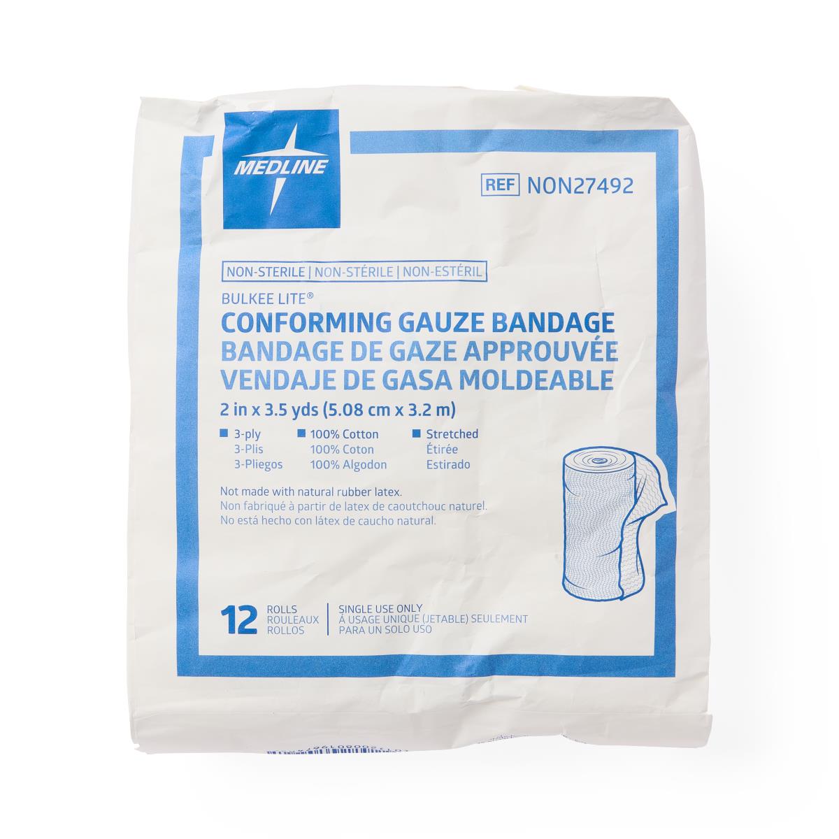 Bulkee Lite Nonsterile Cotton Conforming Bandages