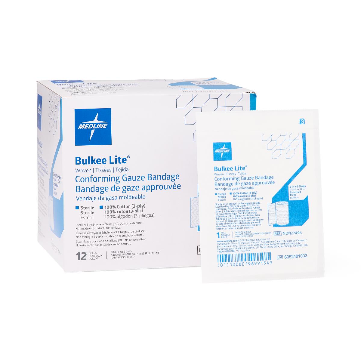 Bulkee Lite Sterile Cotton Conforming Bandages
