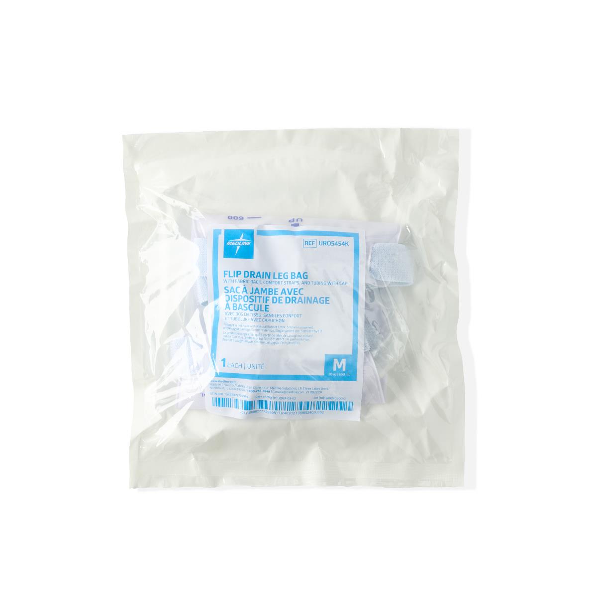 Medline Leg Bag with Flip Drain
