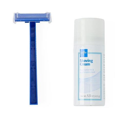 Medline Shave Kit with Shave Cream