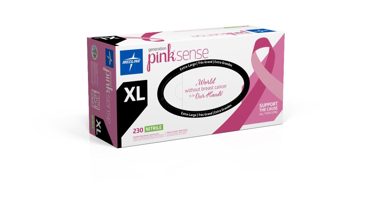 Generation Pink Sense Powder-Free Nitrile Exam Gloves