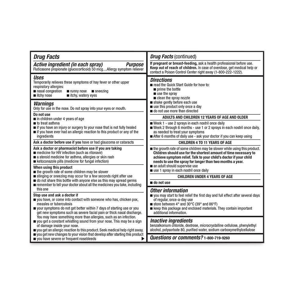 Fluticasone Propionate Nasal Allergy Spray - BeHope