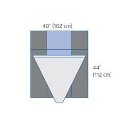 Underbuttocks Surgical Drape with Pouch and Backing