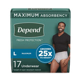 Depend Fresh Protection Incontinence Underwear for Men