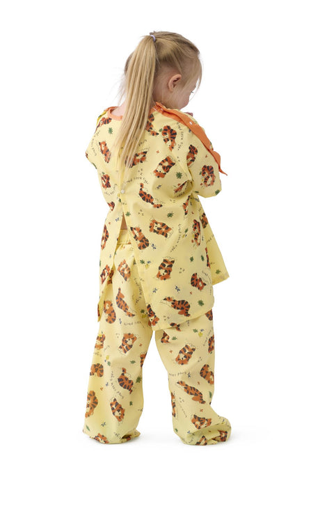 Medline Tired Tiger Tie-Closure Pediatric Patient Gowns