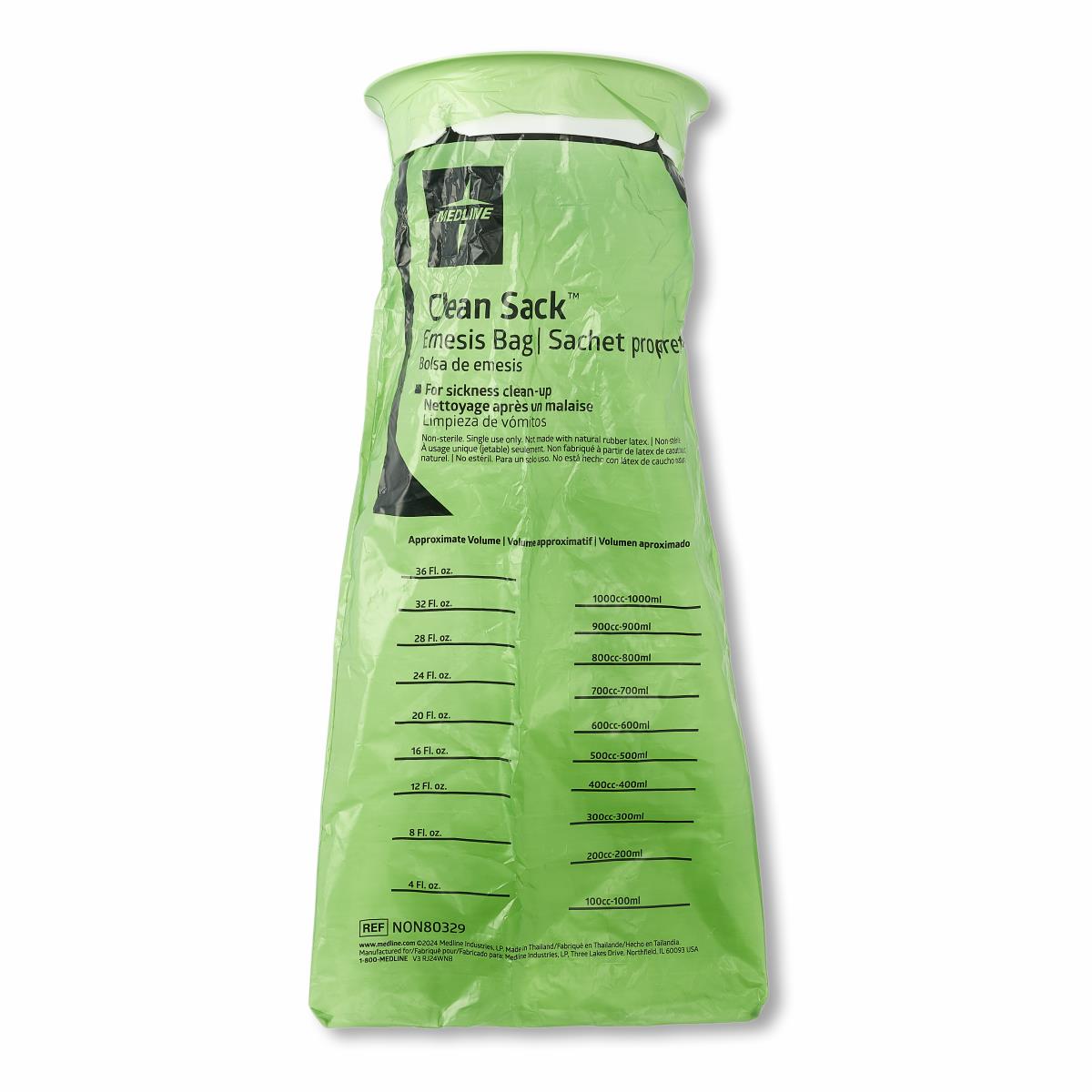 Medline Emesis Bags with Plastic Rings