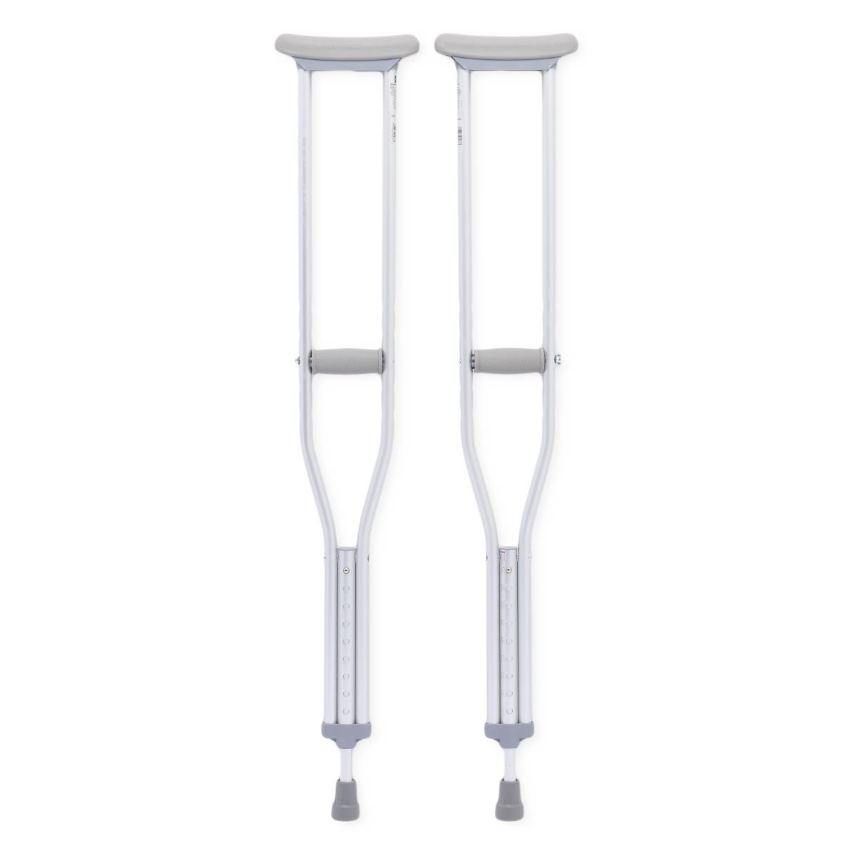 Underarm Crutches Guardian Adult 5 Foot 2 Inch To 5 Foot 10 Inch User Height Aluminum Frame 300 Lbs. Weight Capacity