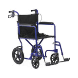 Aluminum basic transport chair in a home setting.