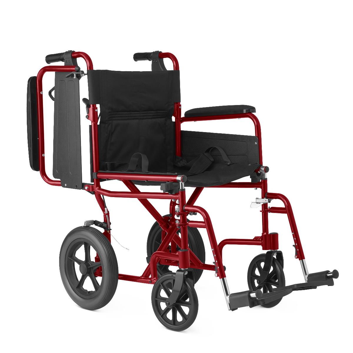 Medline Basic Aluminum Transport Chair with 12" Wheels