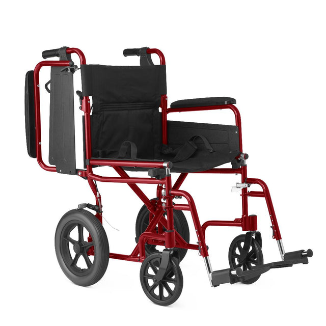Medline Basic Aluminum Transport Chair With 12" Wheels - BeHope