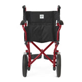 Medline Basic Aluminum Transport Chair with 12" Wheels