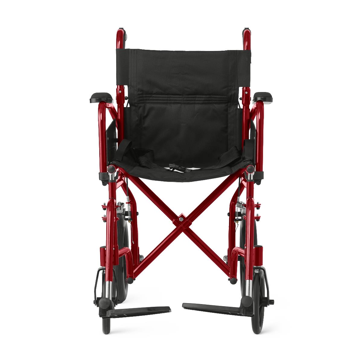 Medline Basic Aluminum Transport Chair with 12" Wheels