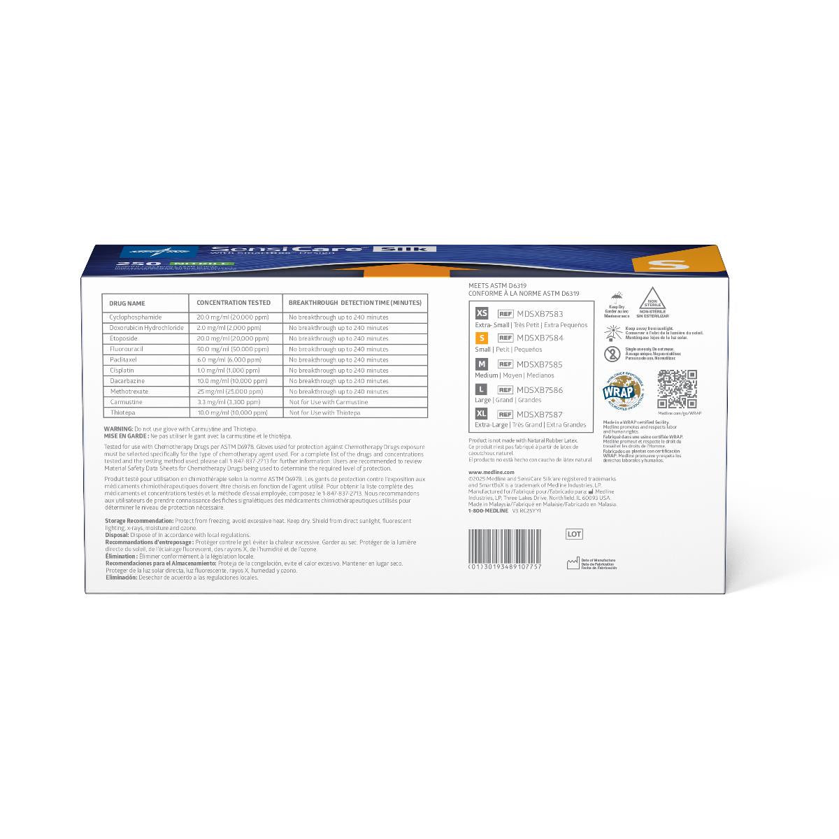 SensiCare Silk Powder-Free Nitrile Exam Gloves with SmartBox Design