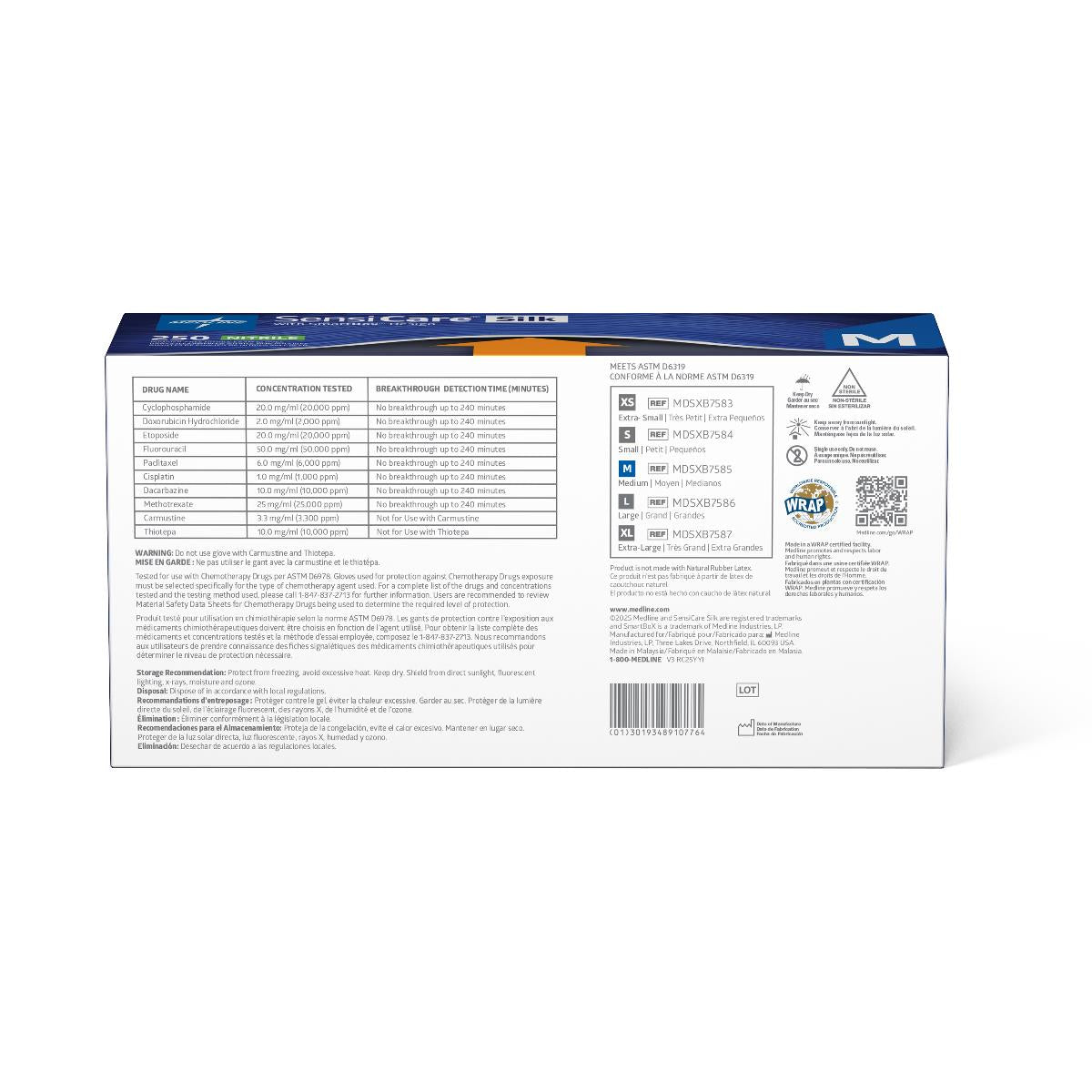 SensiCare Silk Powder-Free Nitrile Exam Gloves with SmartBox Design