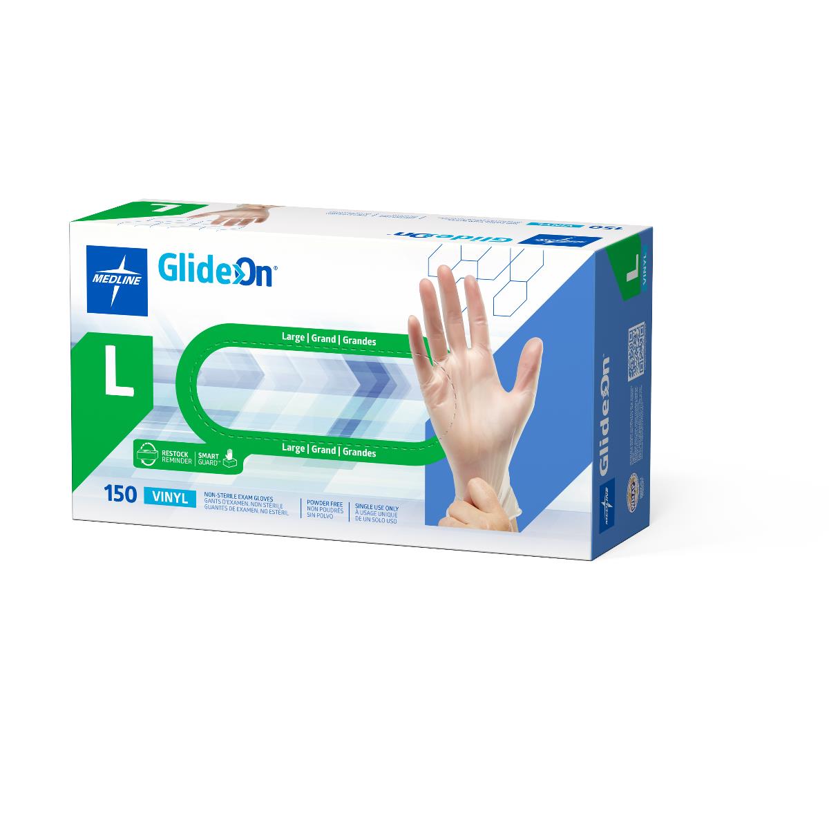 Glide-On Powder-Free Vinyl Exam Gloves - CA Only