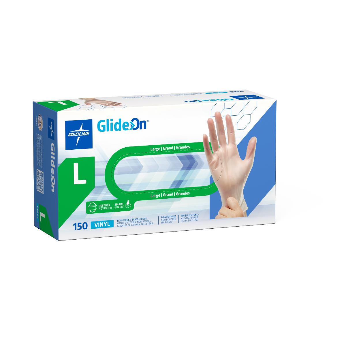 Glide-On Powder-Free Vinyl Exam Gloves - CA Only