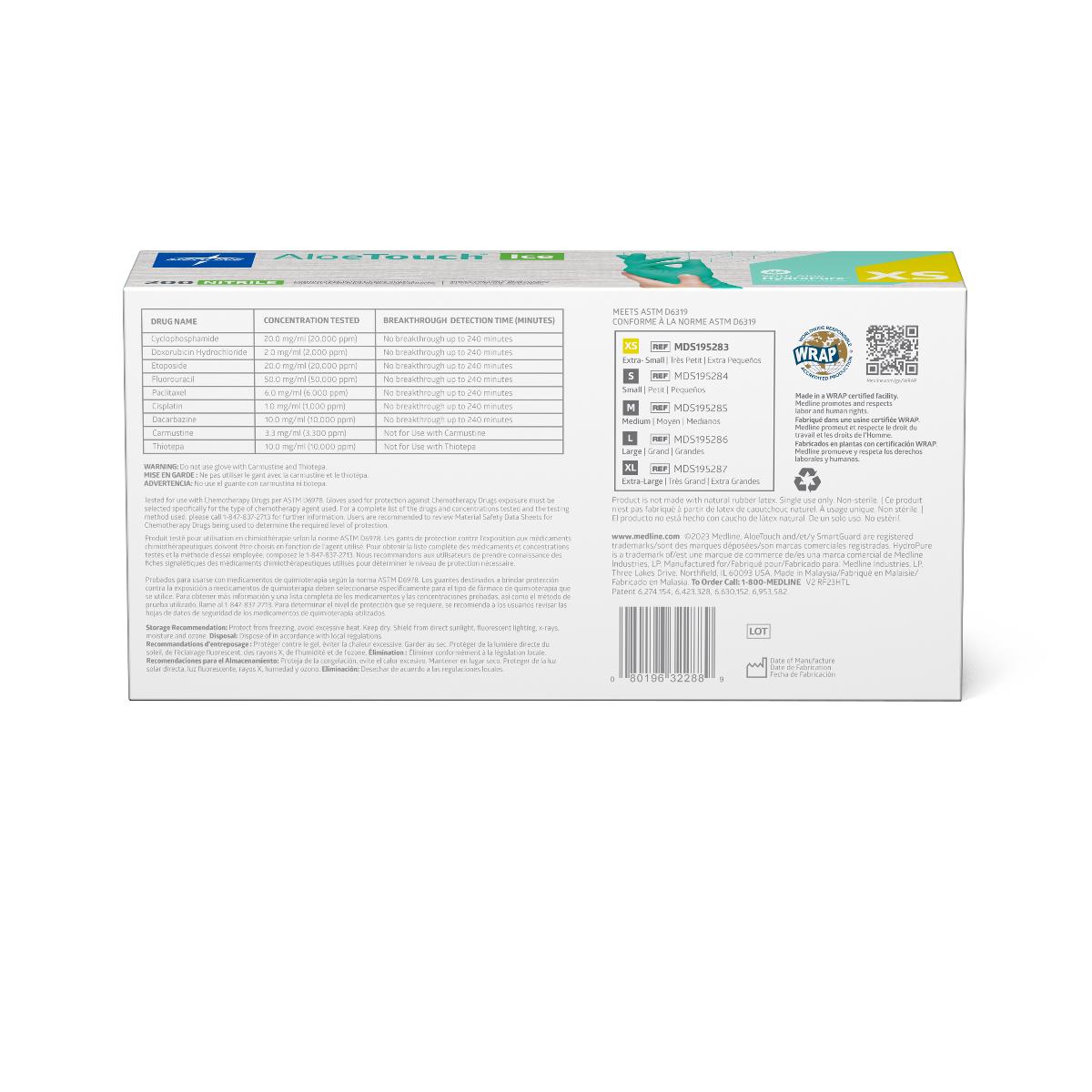AloeTouch ICE Powder-Free Nitrile Exam Gloves