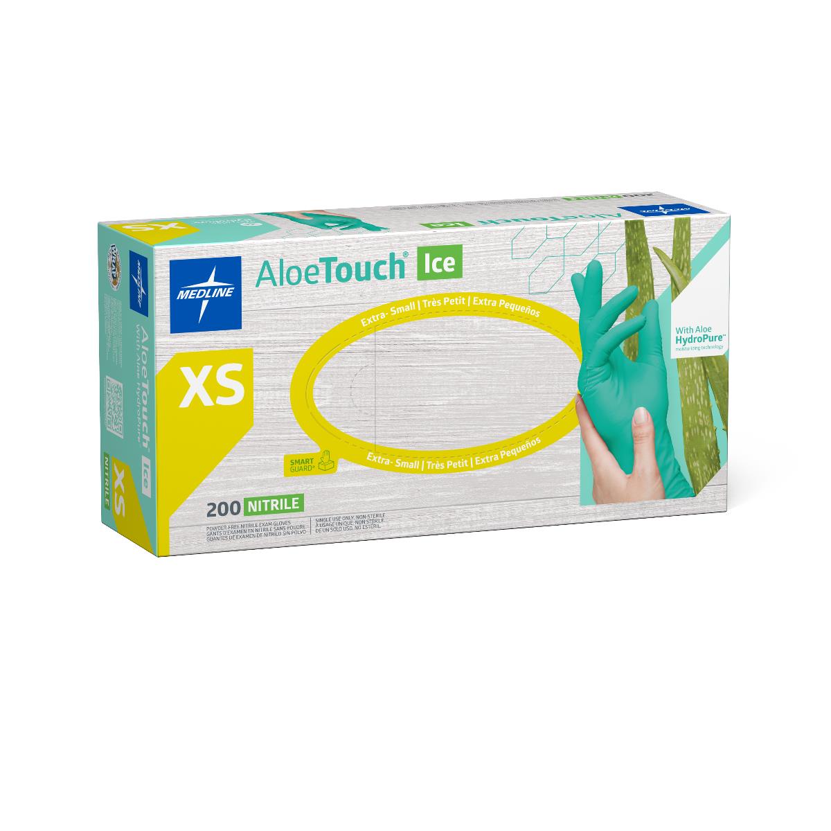 AloeTouch ICE Powder-Free Nitrile Exam Gloves