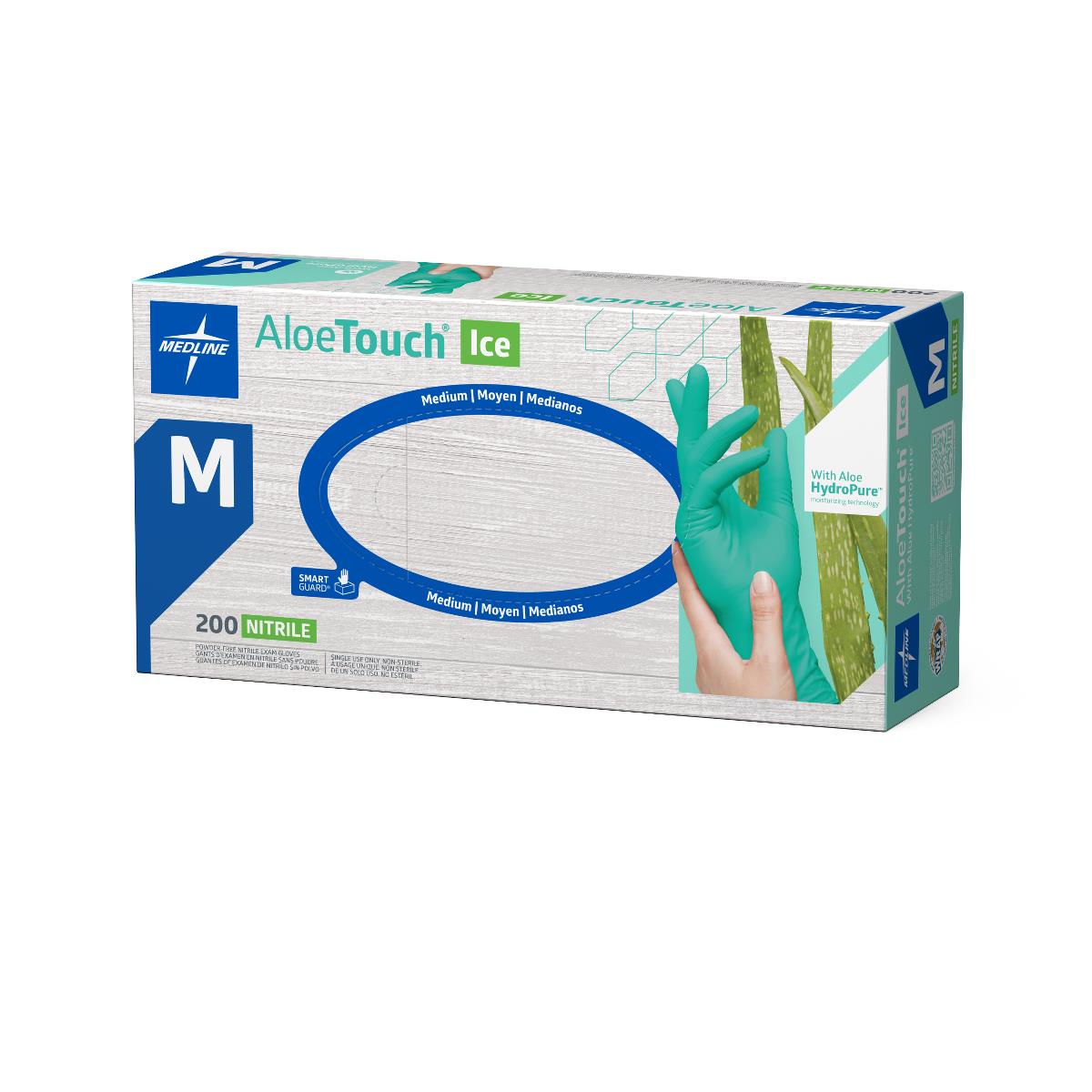 AloeTouch ICE Powder-Free Nitrile Exam Gloves