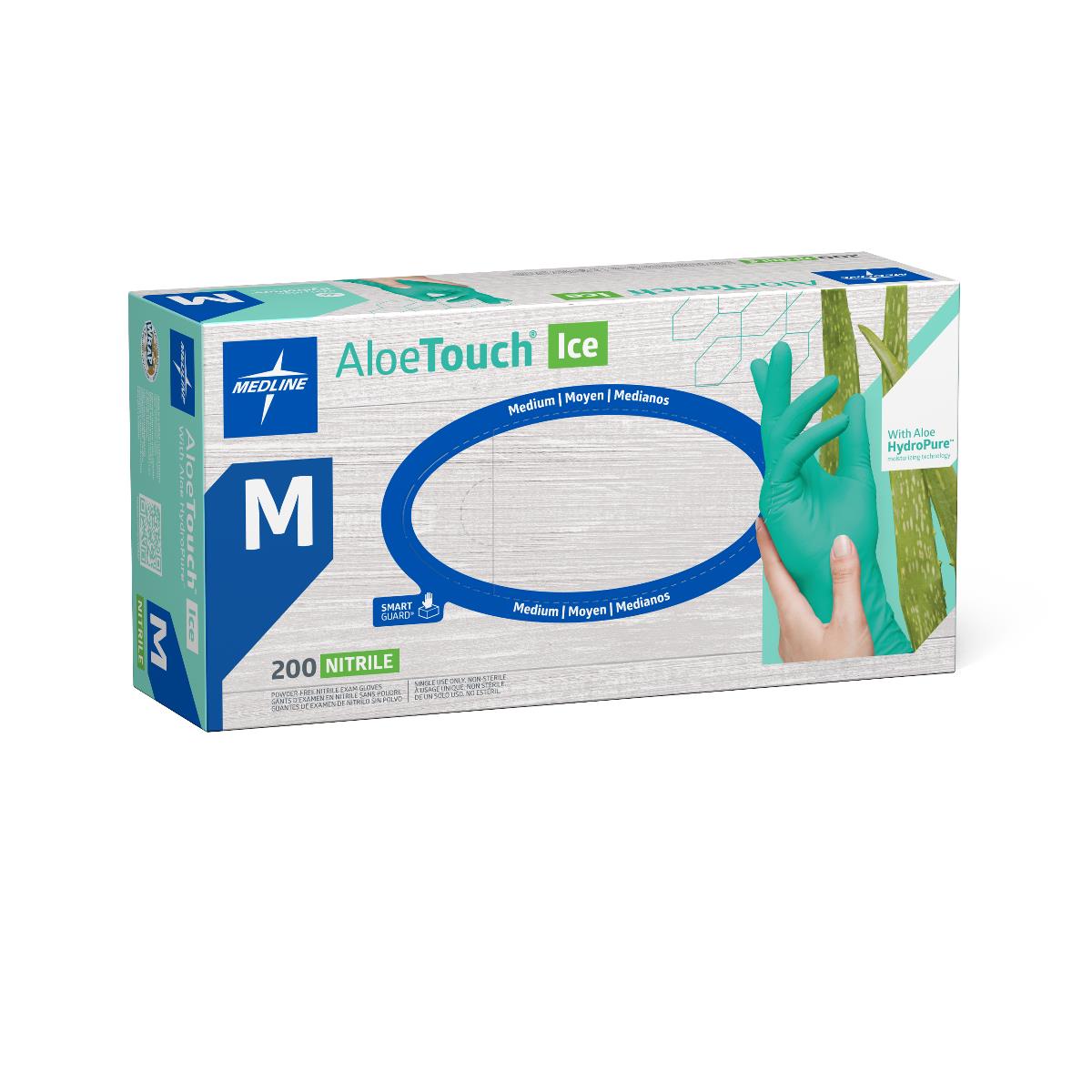 AloeTouch ICE Powder-Free Nitrile Exam Gloves