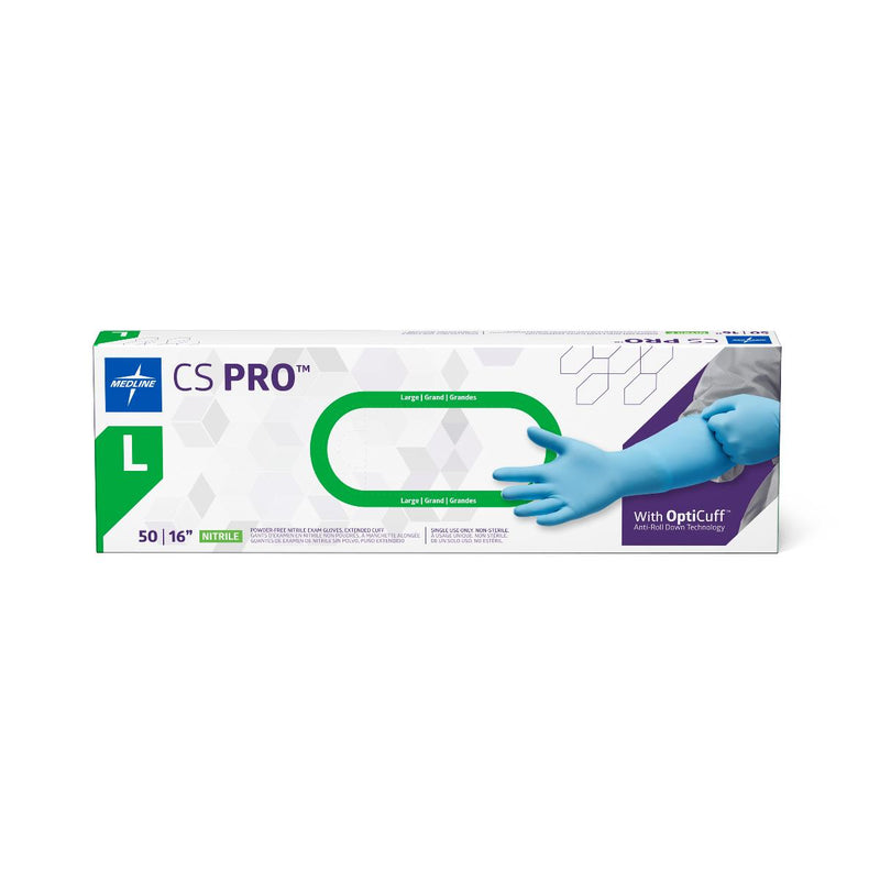 Cs Pro 16" Cuff Nitrile Exam Gloves - BeHope