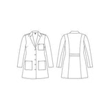 Medline Propel Women's 4-Pocket Staff-Length Lab Coats