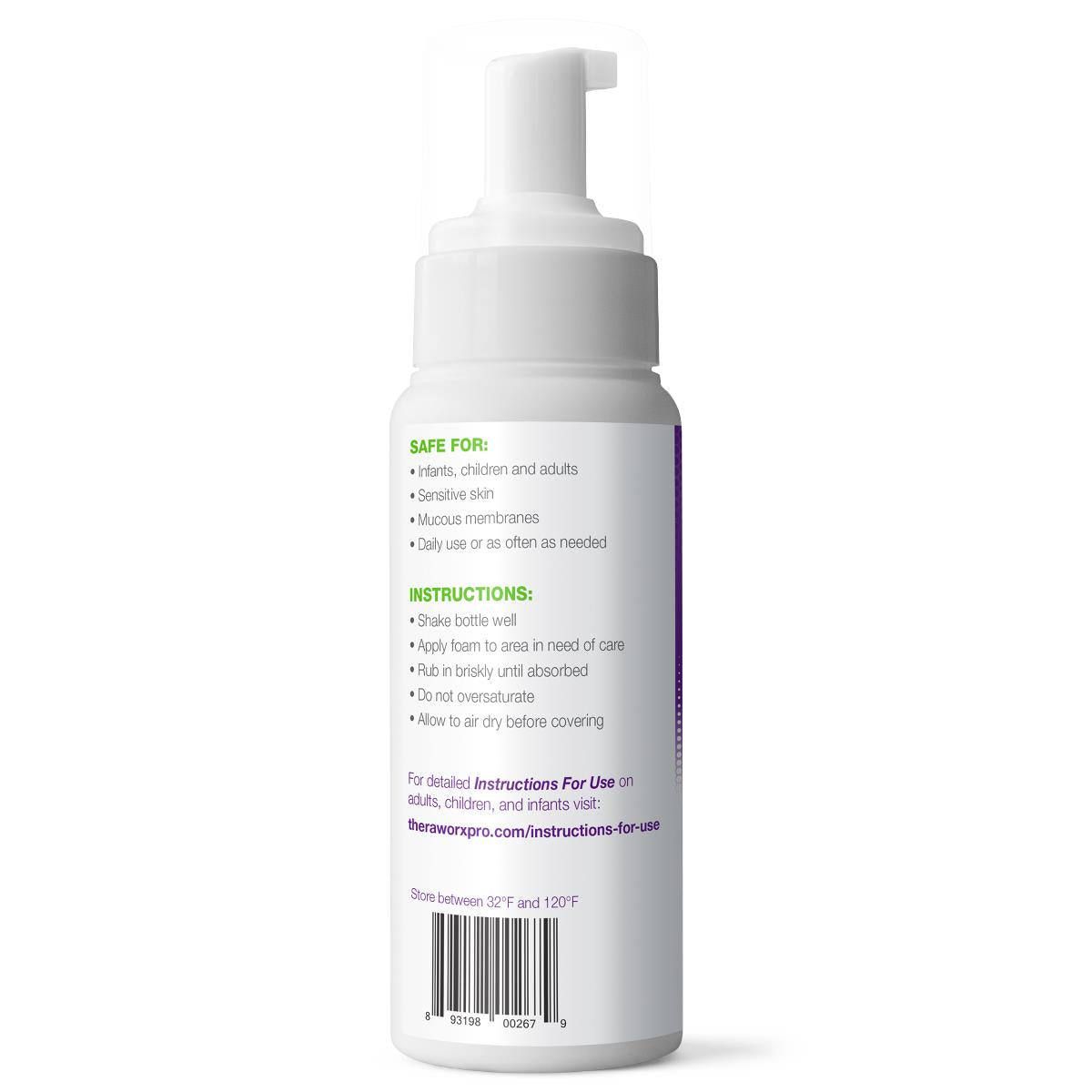 Theraworx No-rinse Foam Skin Cleanser - BeHope