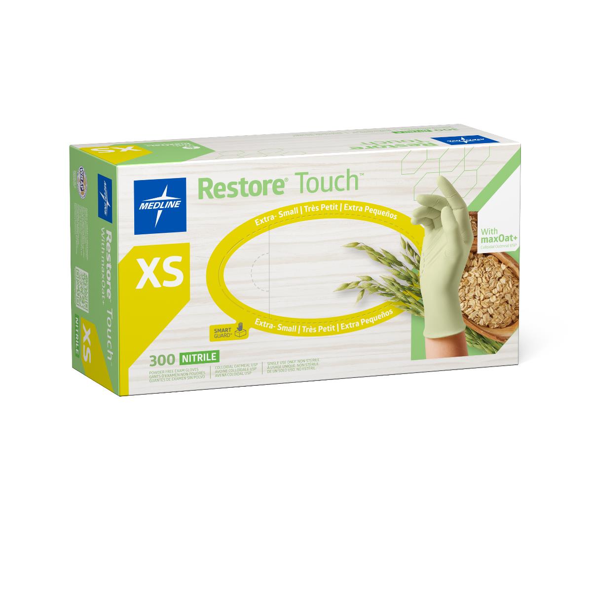 Restore Touch Nitrile Exam Gloves with Oatmeal