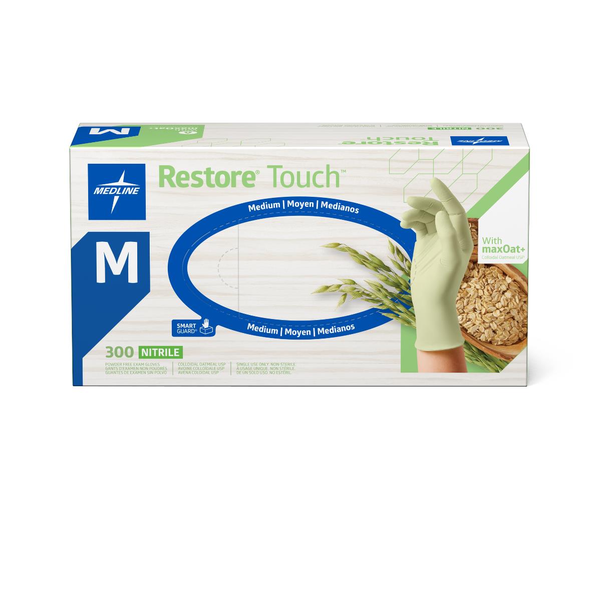 Restore Touch Nitrile Exam Gloves with Oatmeal