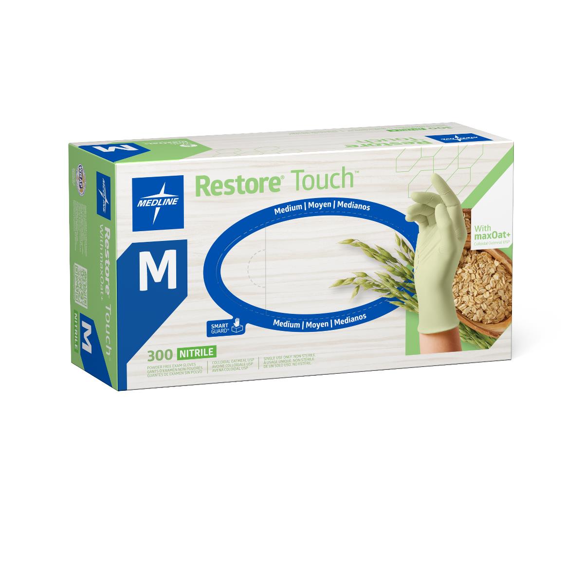 Restore Touch Nitrile Exam Gloves with Oatmeal