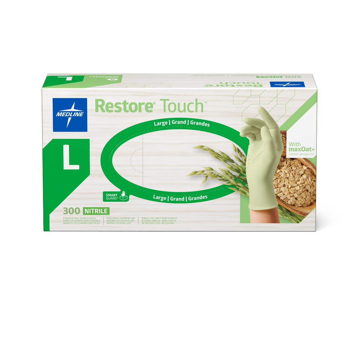 Restore Touch Nitrile Exam Gloves with Oatmeal
