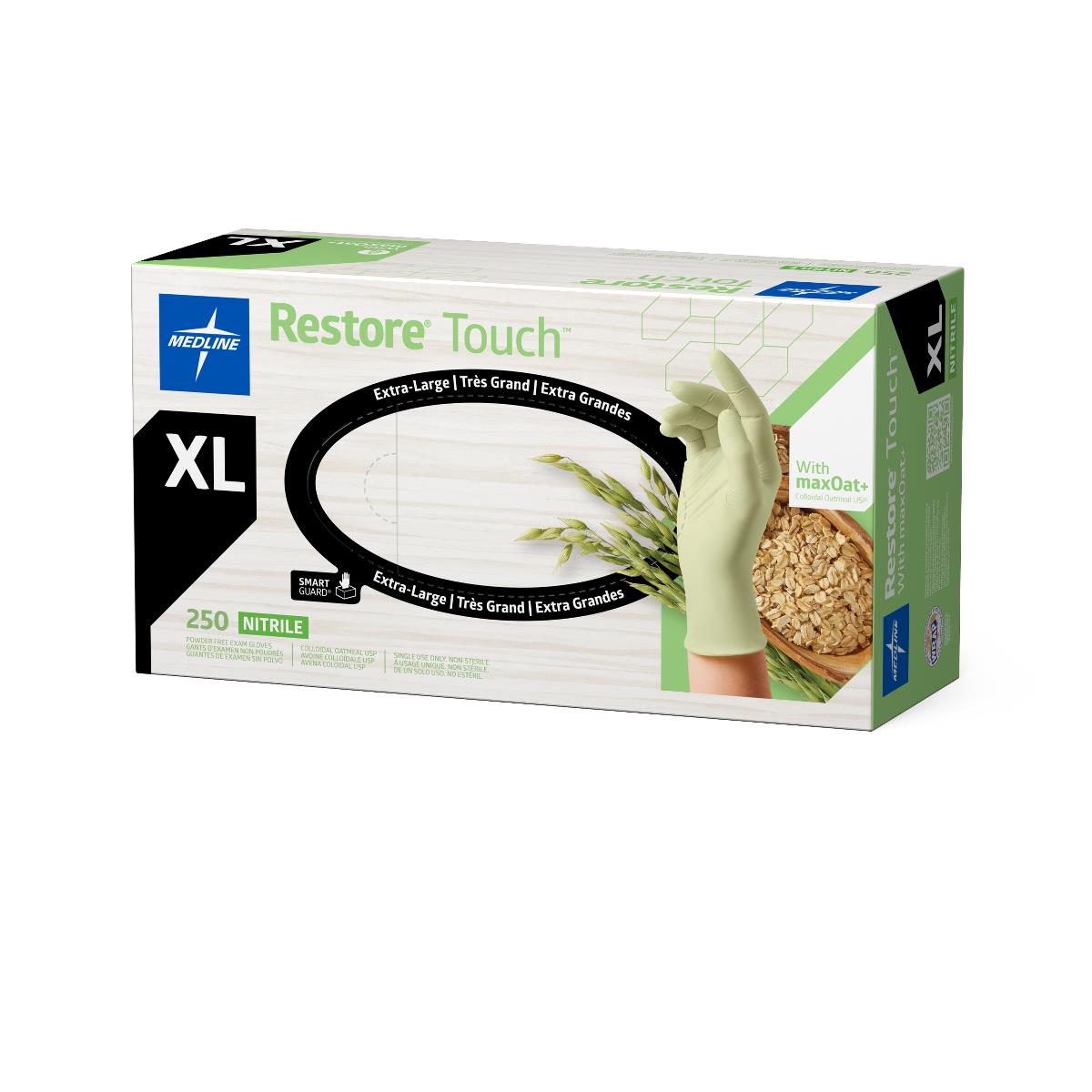 Restore Touch Nitrile Exam Gloves with Oatmeal