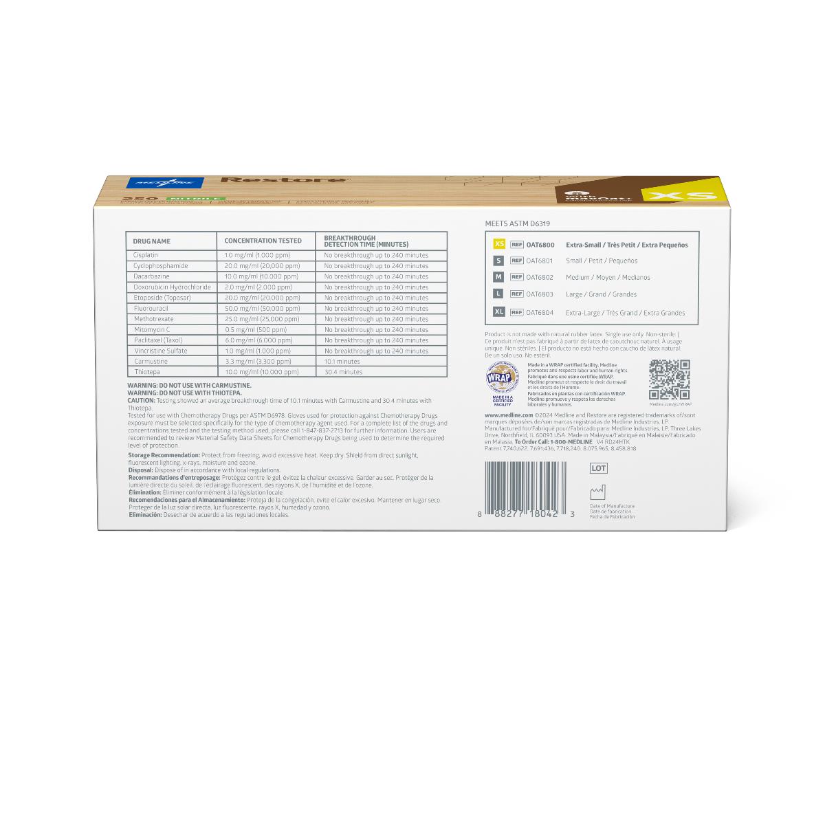 Restore Powder-Free Nitrile Exam Gloves with Oatmeal