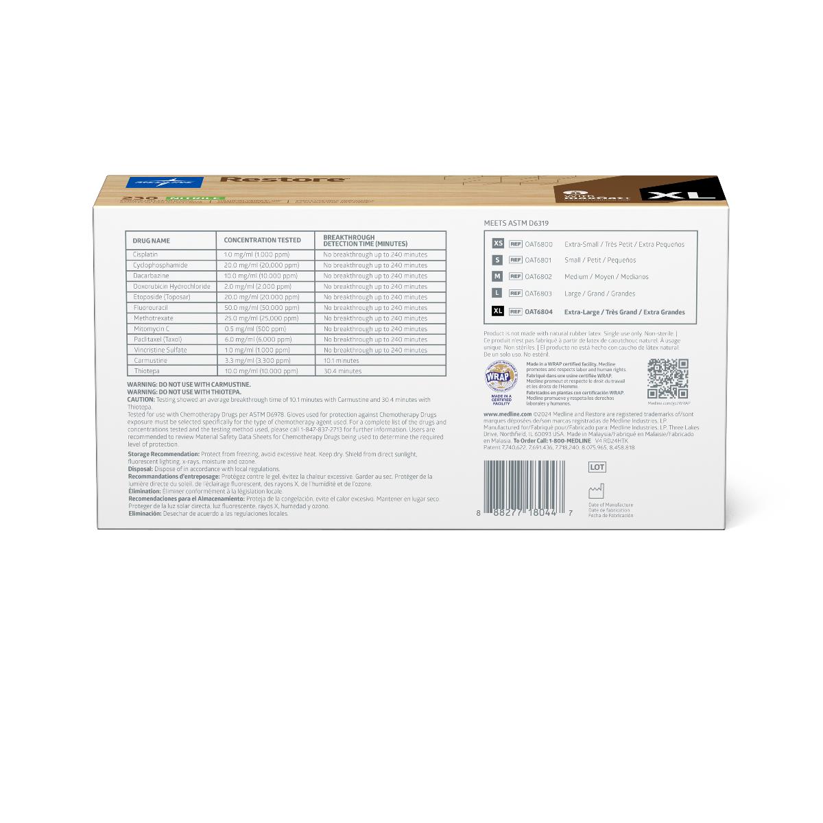 Restore Powder-Free Nitrile Exam Gloves with Oatmeal