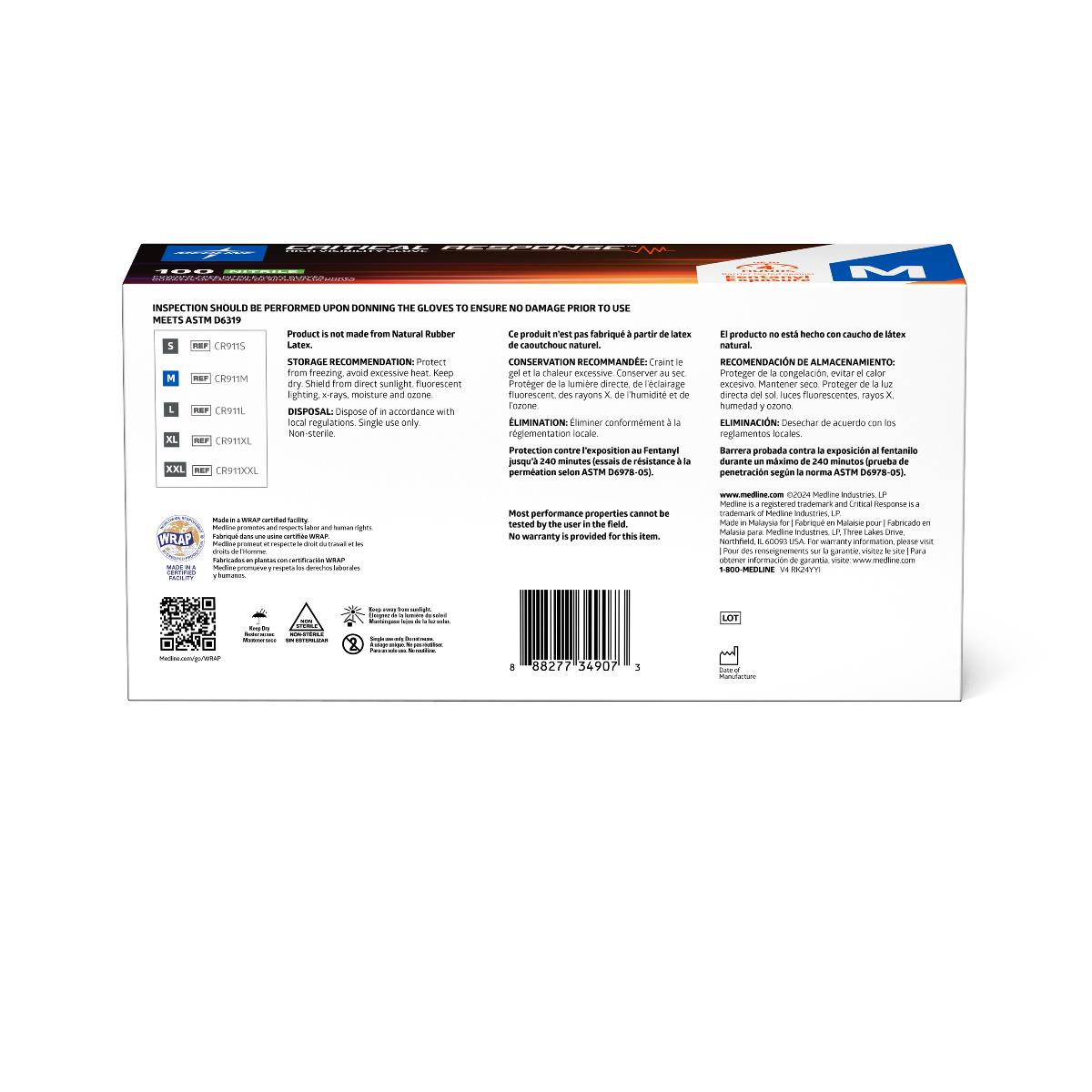Critical Response Powder-Free Nitrile Exam Gloves