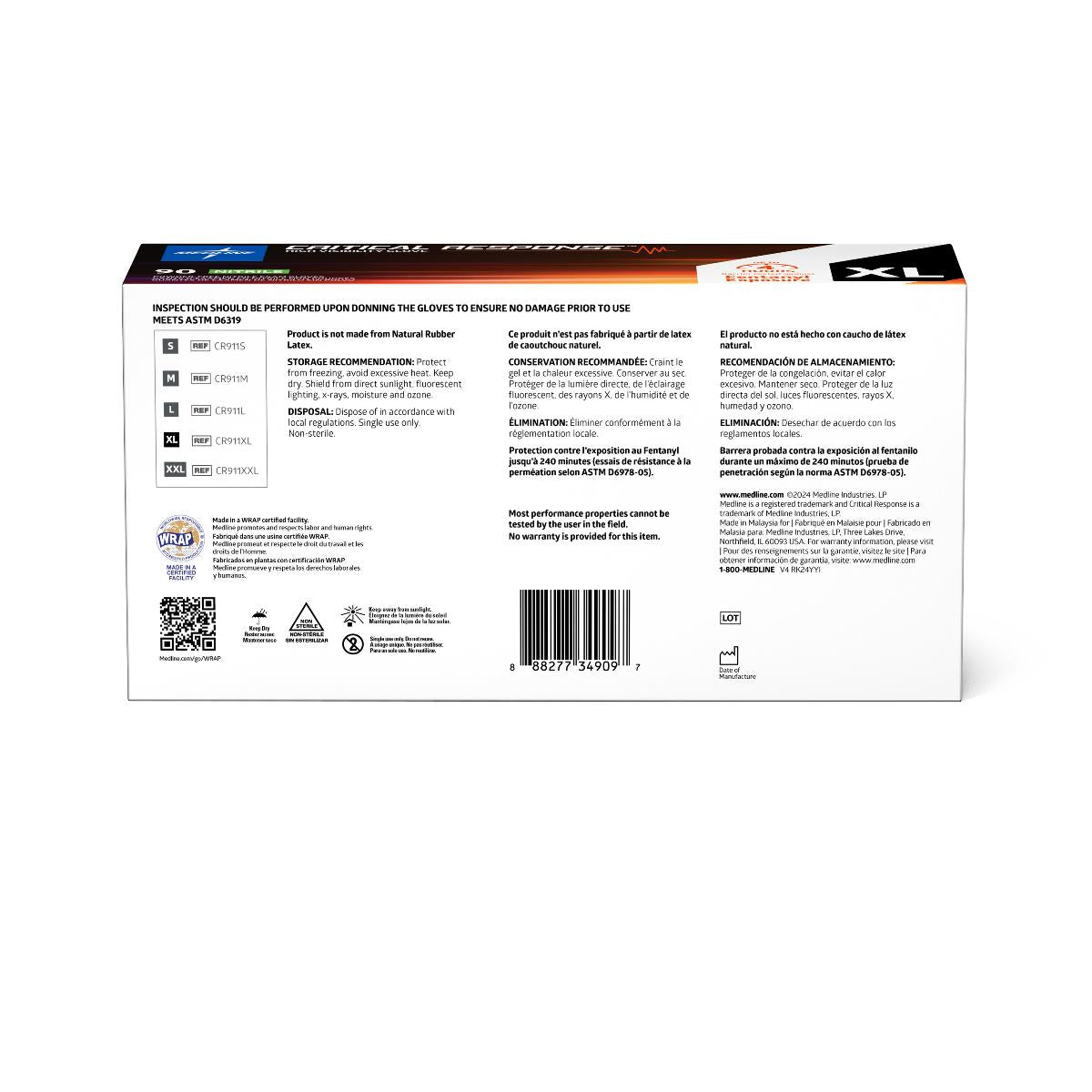 Critical Response Powder-Free Nitrile Exam Gloves