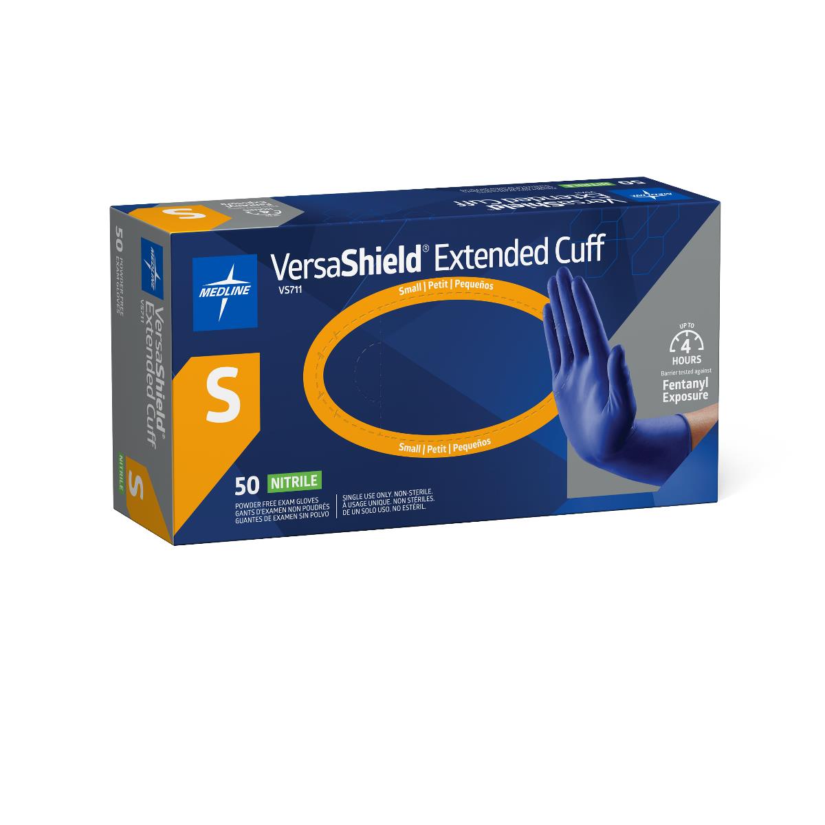 VersaShield Extended Cuff Powder-Free Nitrile Exam Gloves