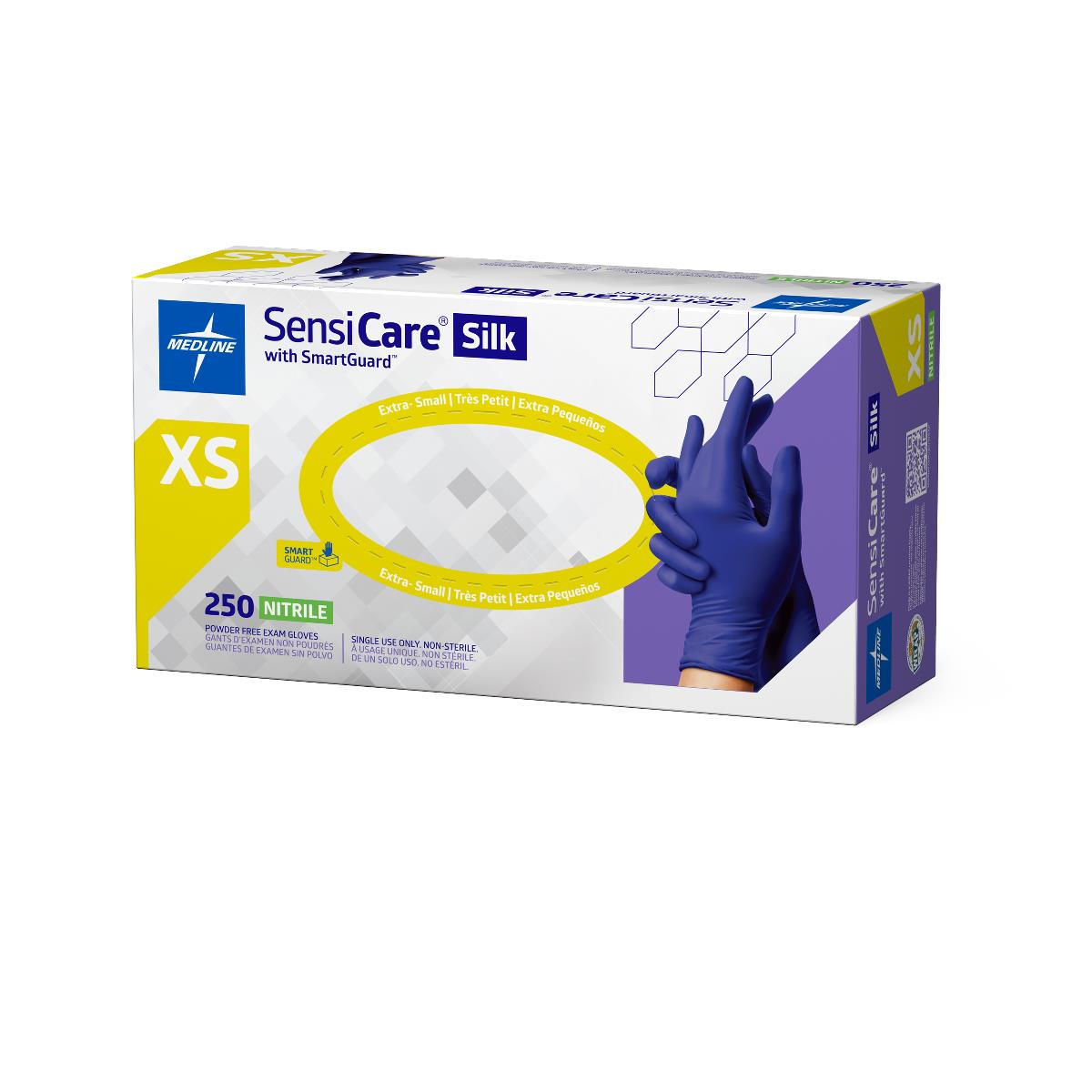 SensiCare Silk Powder-Free Nitrile Exam Gloves