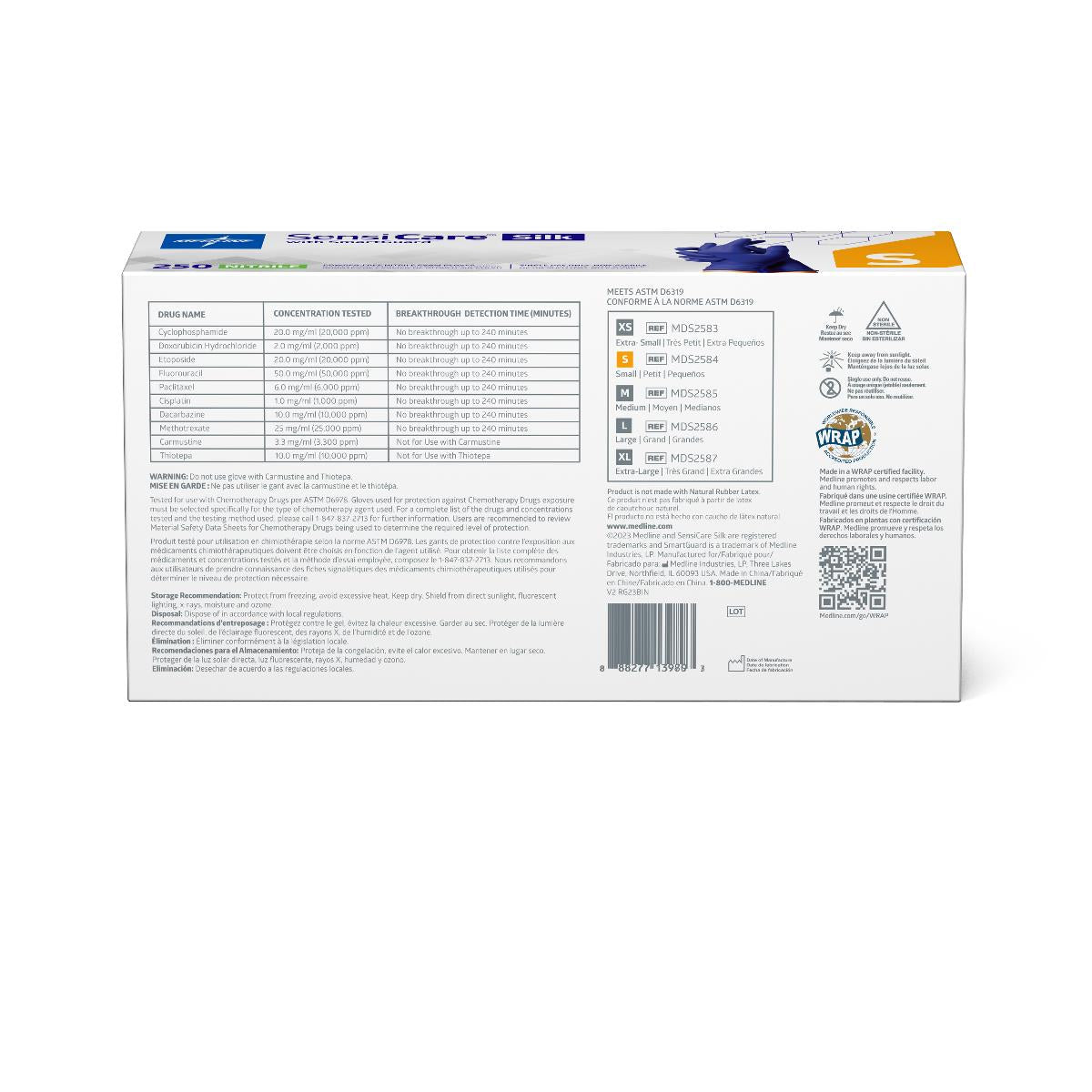 SensiCare Silk Powder-Free Nitrile Exam Gloves