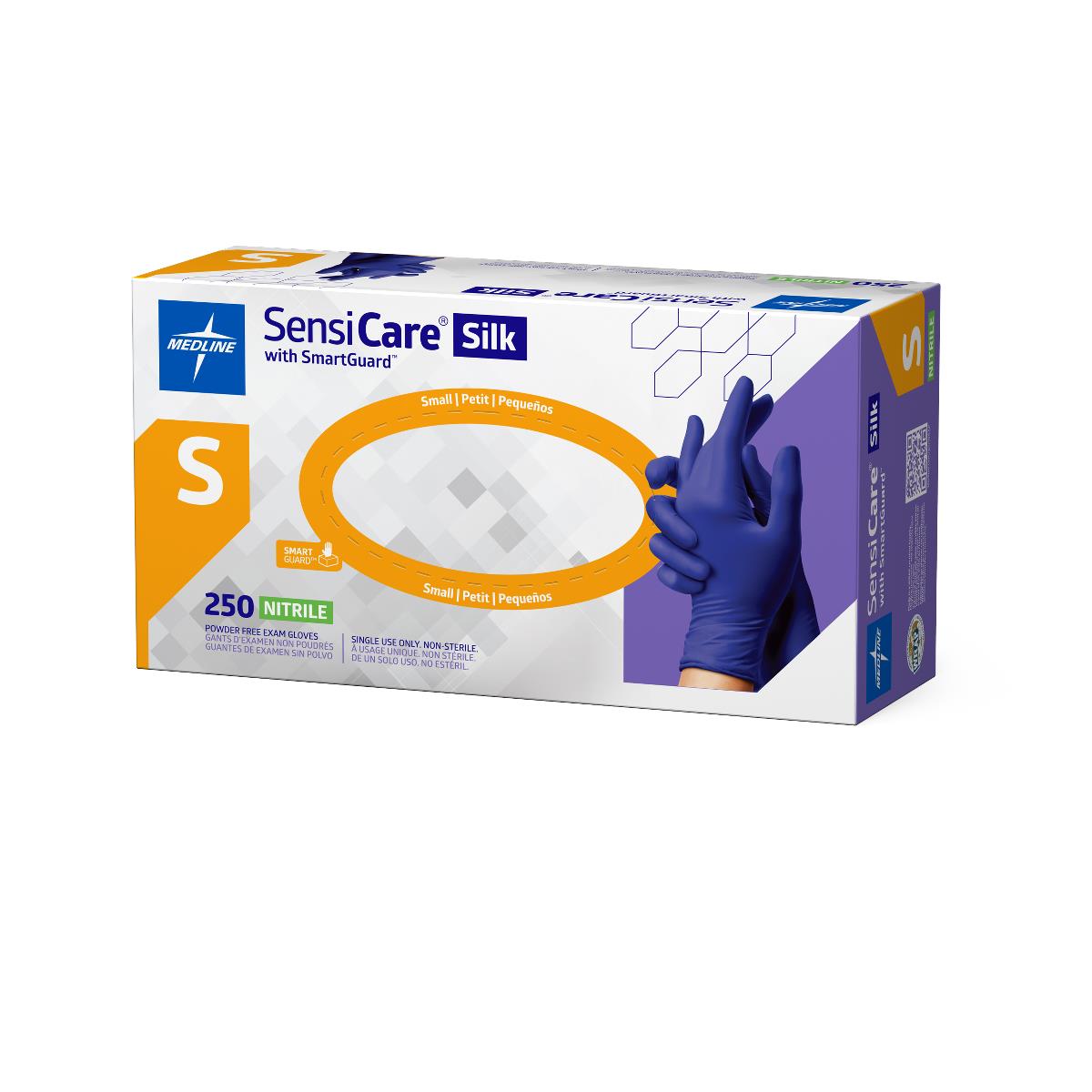 SensiCare Silk Powder-Free Nitrile Exam Gloves